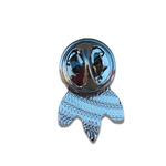 Metalic Rocket Pin Badge
