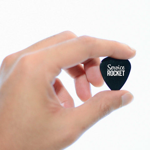 ServiceRocket Guitar Pick - Black