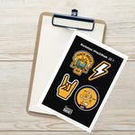 Hack Week Sticker sheet